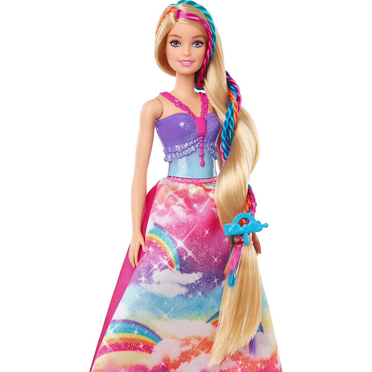 Barbie Dreamtopia Prinzessin Puppe inkl. Haare zum Flechten, Anziehpuppe