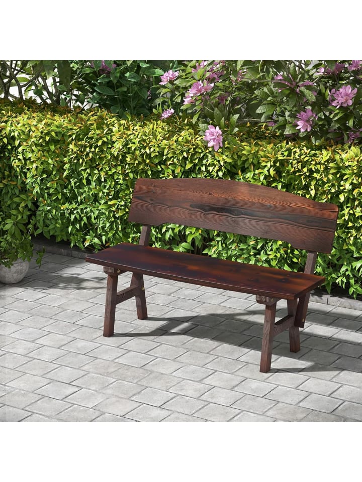 COSTWAY Gartenbank 120x51x78cm in Braun günstig kaufen onesize