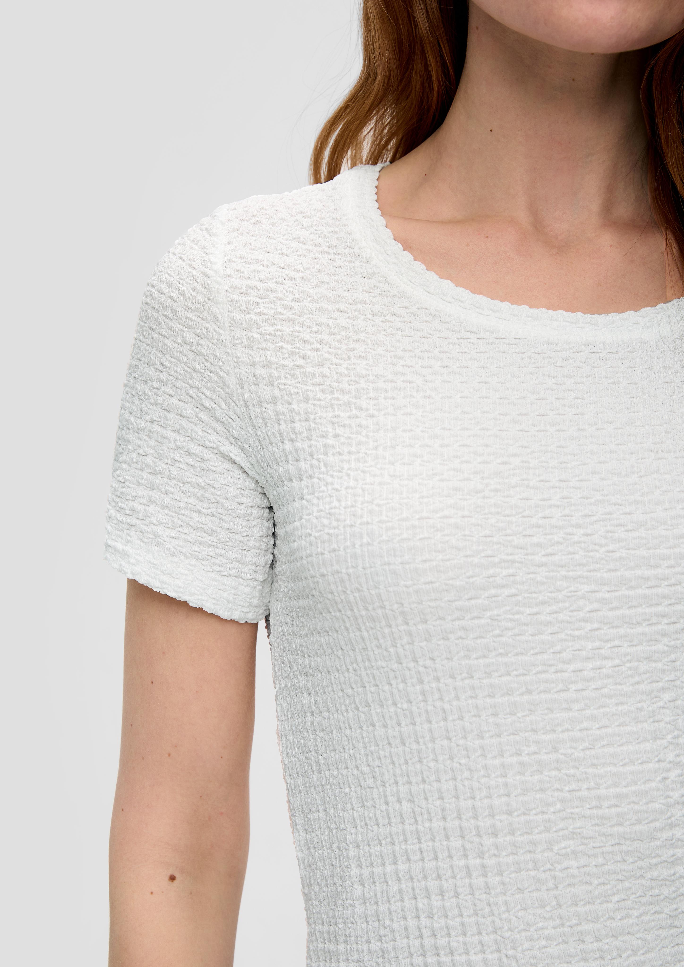 T-Shirt aus Struktur-Jersey  2157728-0210
