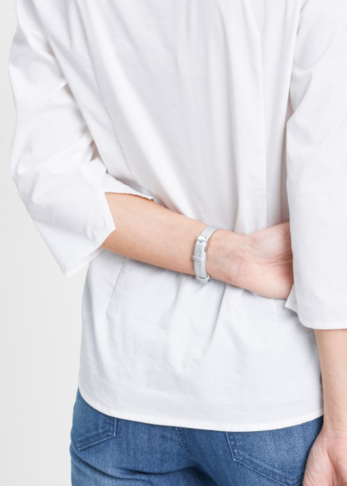 Bluse mit Stehkragen