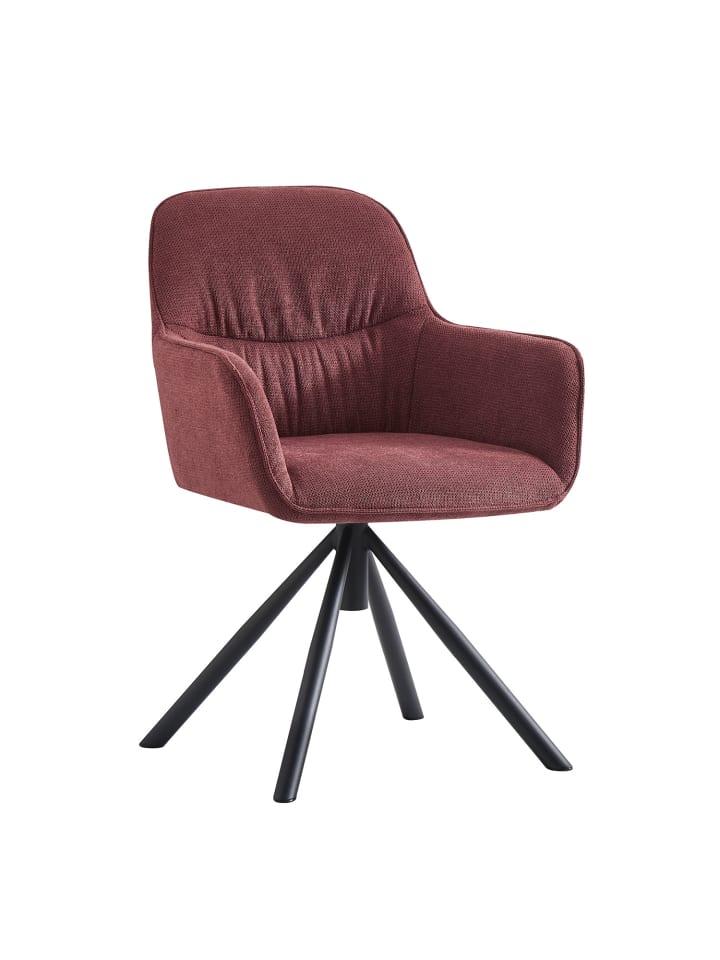 B&D Home Drehstuhl LATONA in Merlot - (B)58 x (H)85 x (T)60 cm günstig kaufen onesize