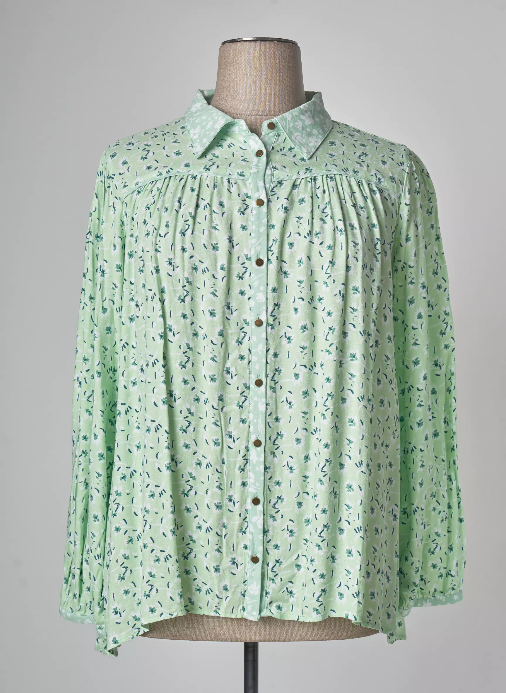 Yesta Chemisiers Femme couleur vert