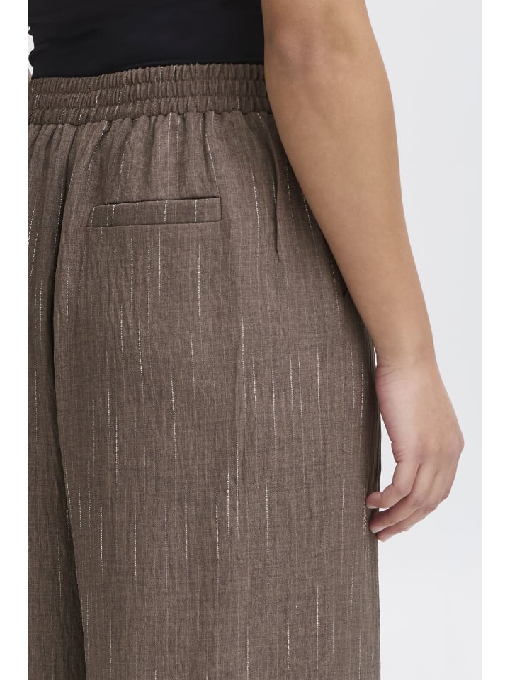 ICHI Relaxhose in Braun günstig kaufen