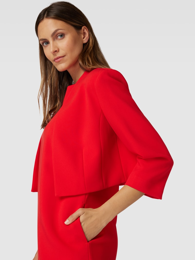 Minikleid mit U-Boot-Ausschnitt in rot