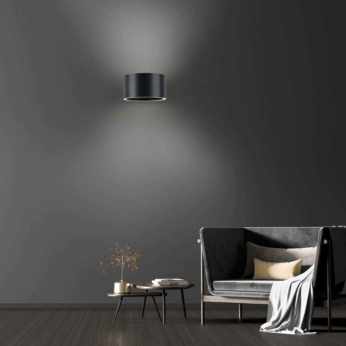 Paul Neuhaus LED Wandlampe Pure Clipse Grau