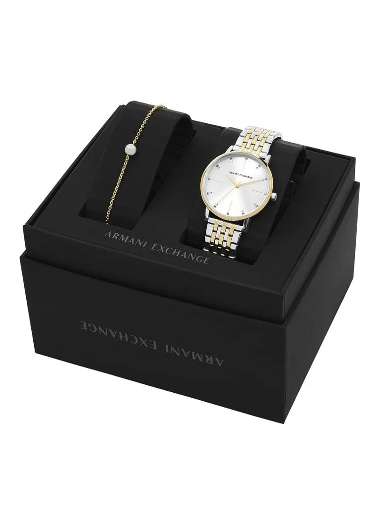 Set ceas și brățară Armani Exchange AX7156SET (2 piese)