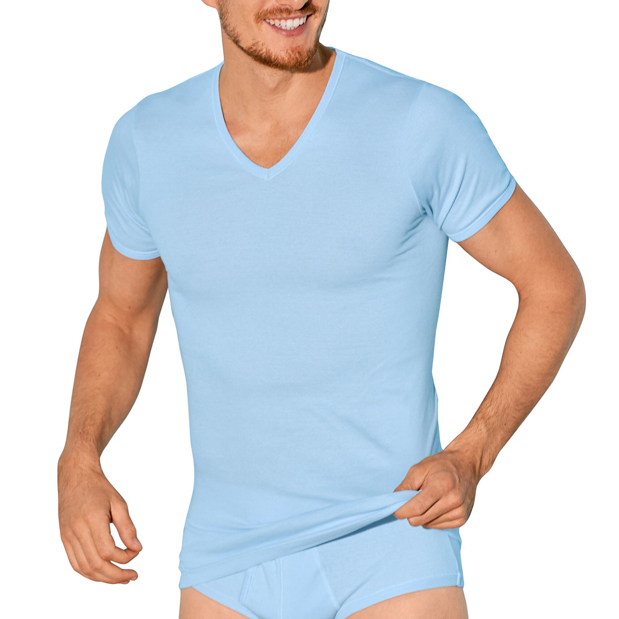 Tee-shirt sous-vêtement homme col V