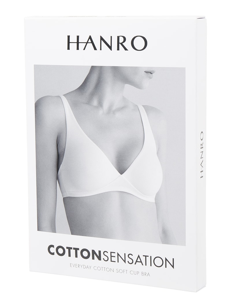 Bralette mit Stretch-Anteil Modell 'Cotton Sensation' in schwarz