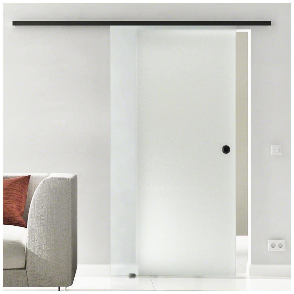 Hadeco Glasschiebetür Hadeco Slimline SoftClose Glasschiebetür 900 x 2050 mm Satiniert