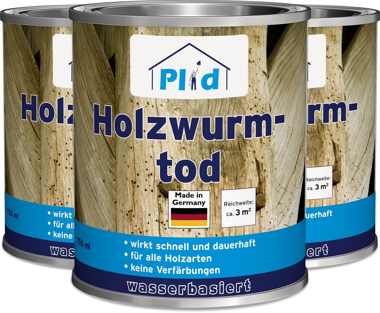 Plid Premium Holzwurmtod Holzwurm-Ex Holzschutz Holzwurm Farblos Farblos