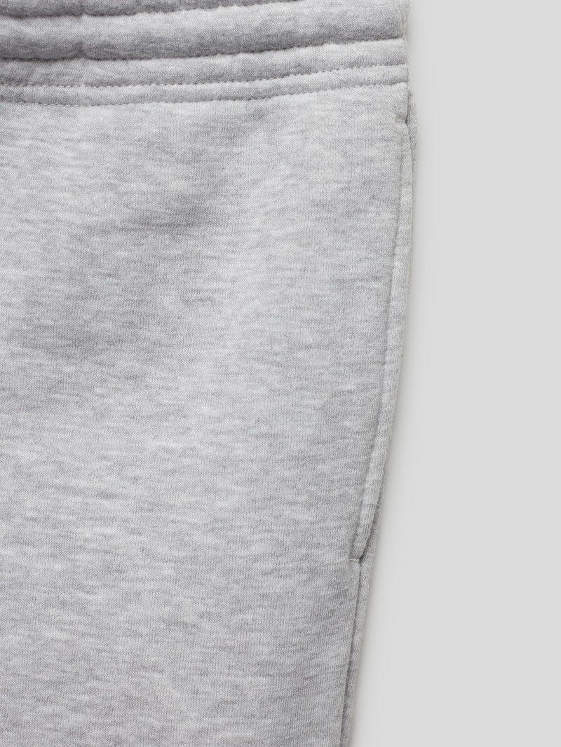 Sweatpants in unifarbenem Design in mittelgrau meliert