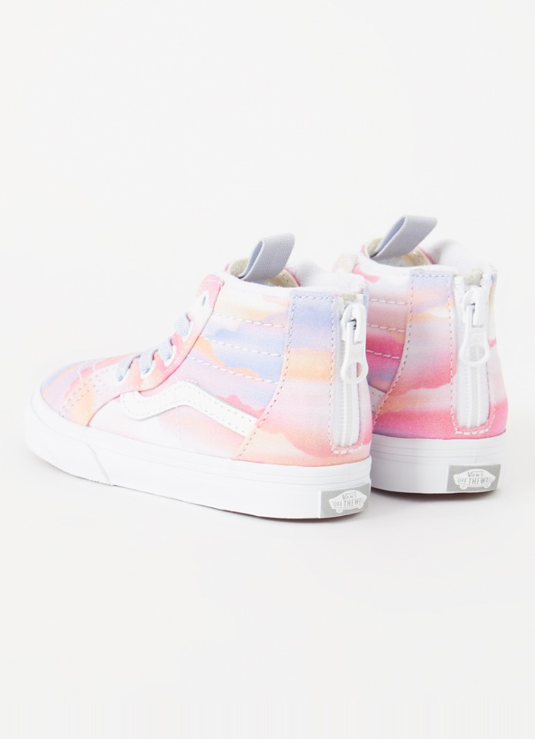 VANS Sk8-Hi -kangaslenkkarit nahkayksityiskohdilla