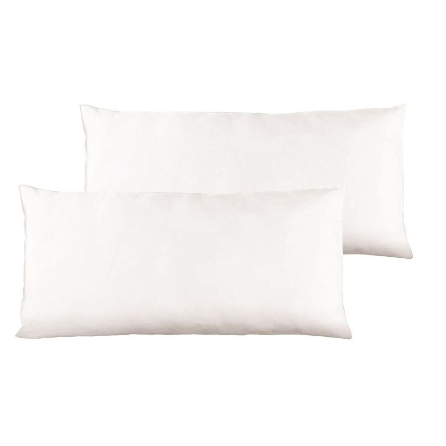 Federkopfkissen Mikrofaser-Kopfkissen 2er-Set 40x80cm Schlafkissen Kissen Bettzeug, BURI