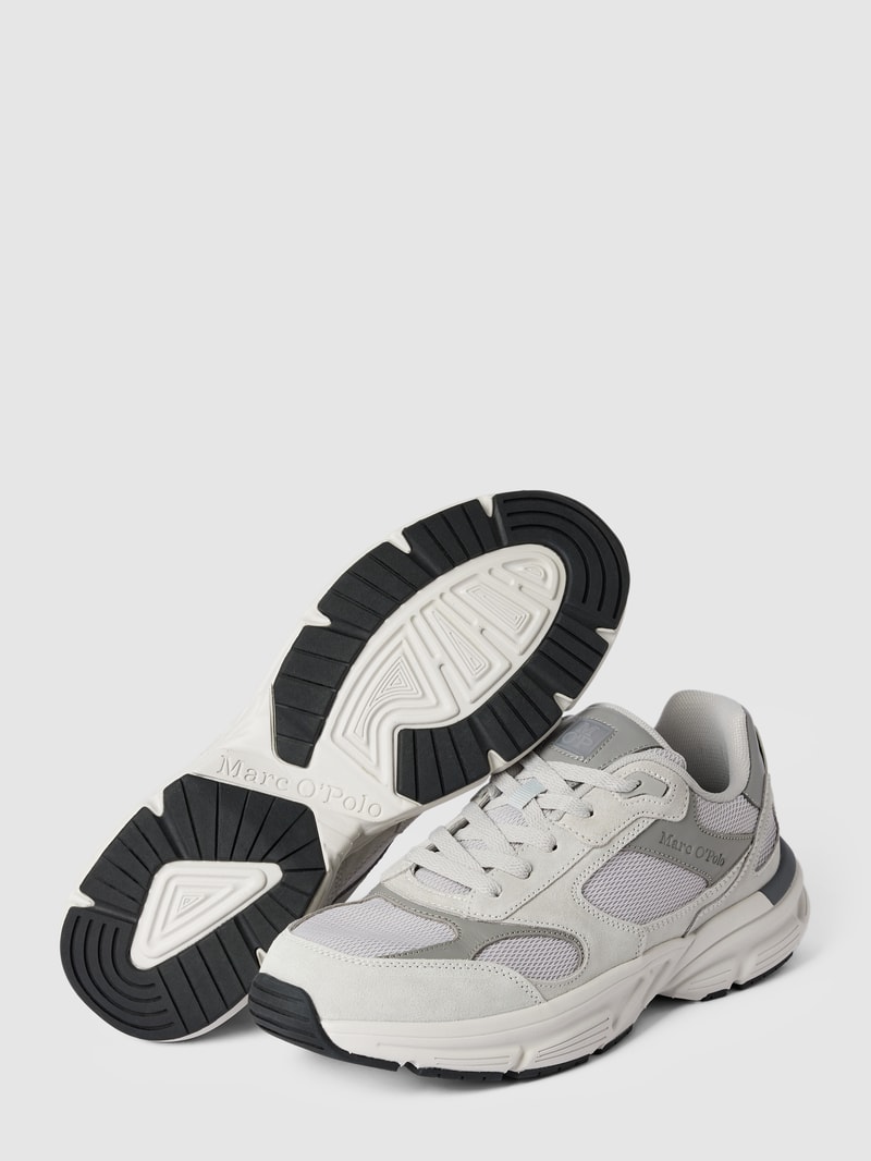 Sneaker mit Label-Details Modell 'Perci' in hellgrau