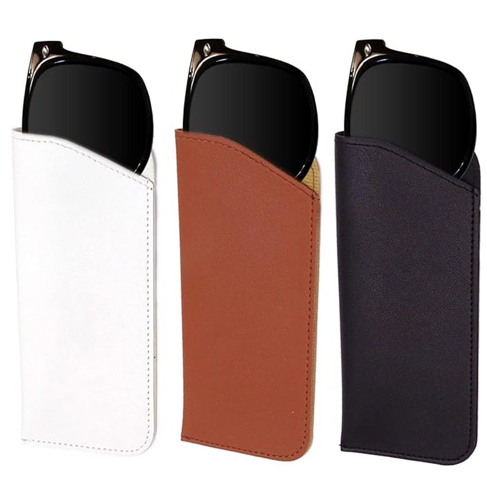 HIBNOPN Brillenetui Brillenetui Weich Soft Slip in Pouch Holder Case Bag Tragbar 3 Stück