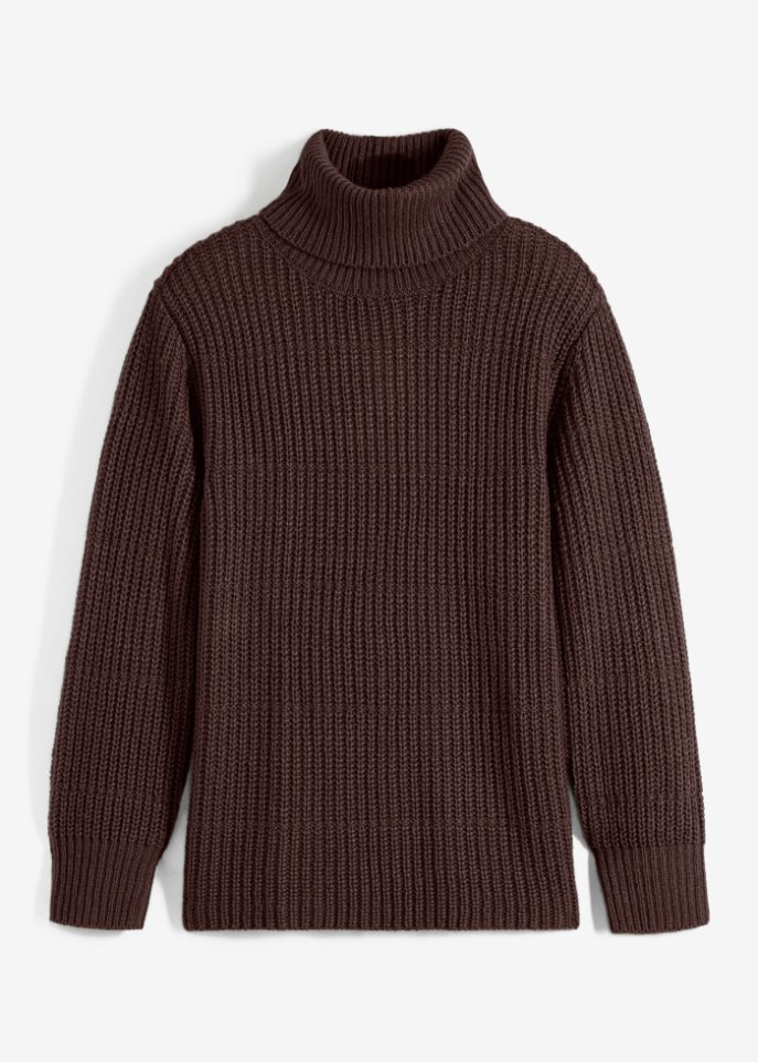 Strickpullover mit Rollkragen