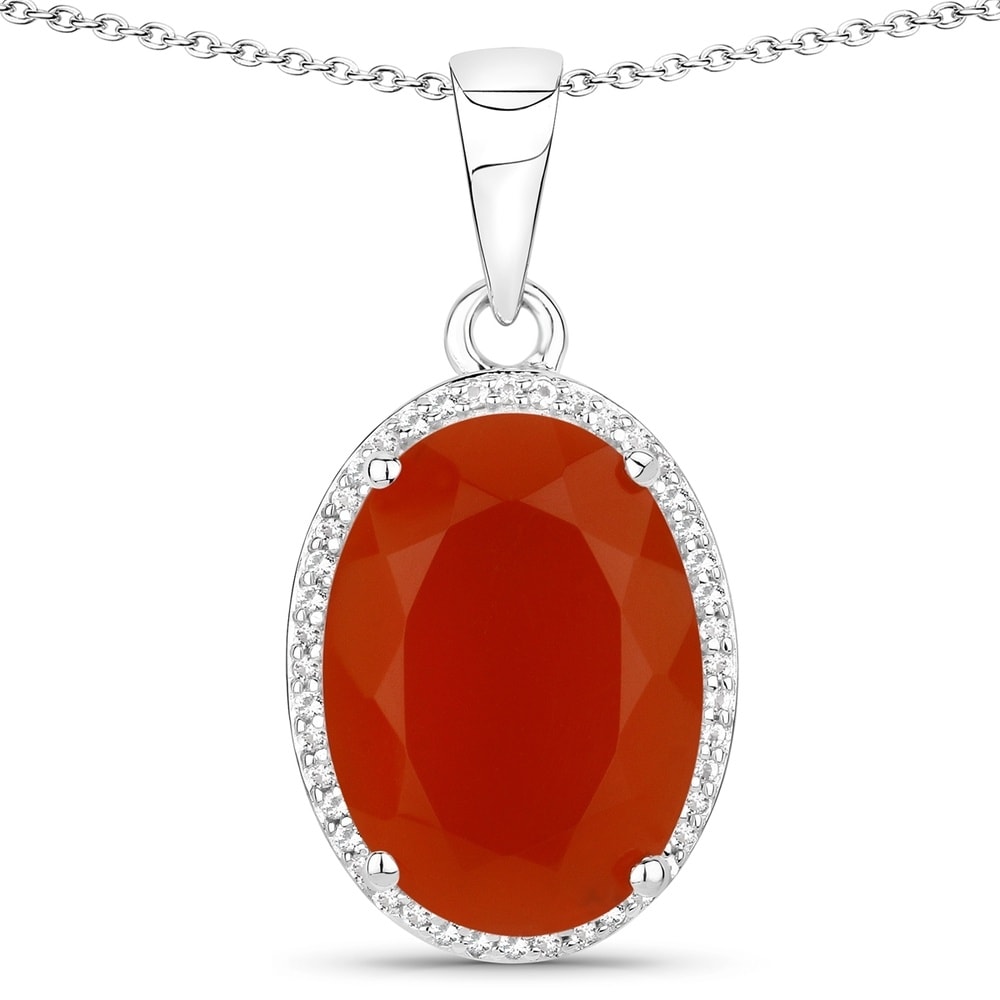 Rafaela Donata Chaîne Argent sterling Cornaline en Argent Bijoux