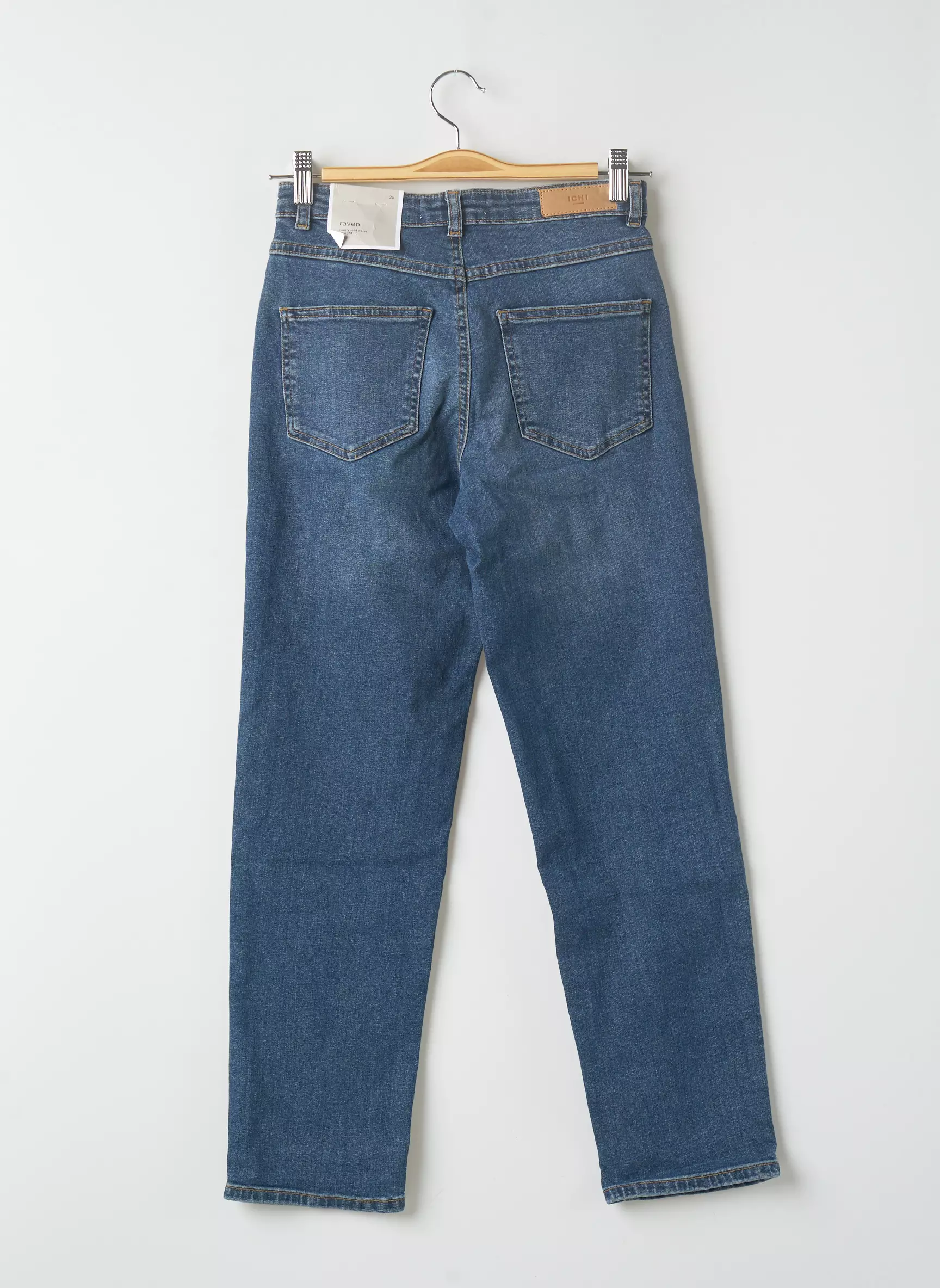 Ichi Jeans Coupe Droite Femme couleur bleu