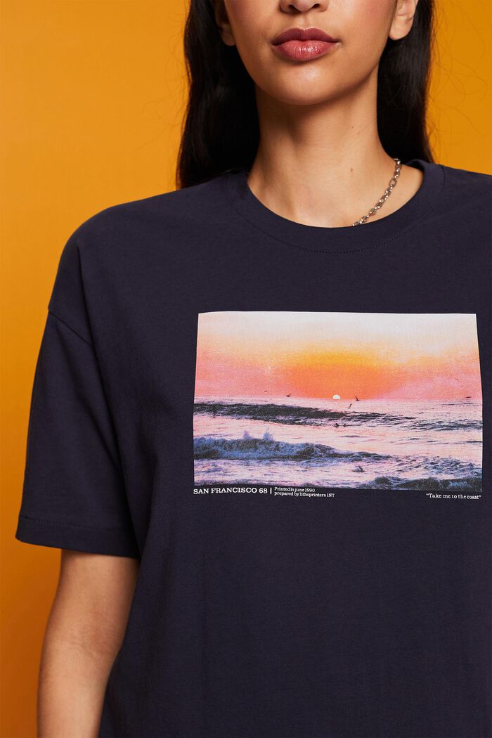 Bedrucktes Baumwoll-T-Shirt