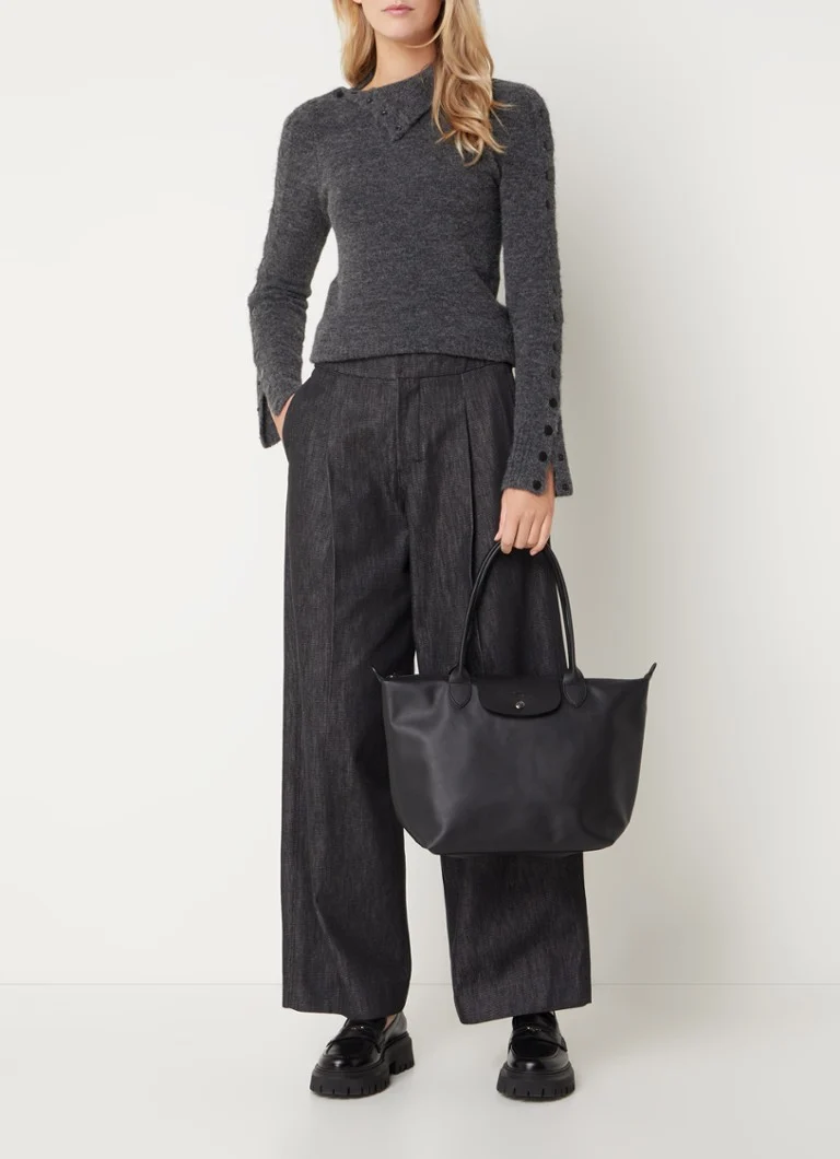 Δερμάτινη τσάντα Longchamp Le Pliage Extra