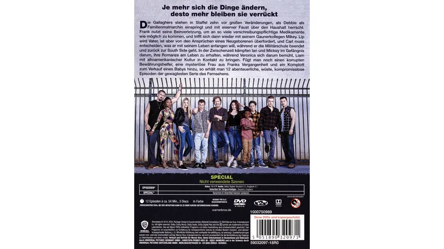 Shameless: Staffel 10  [3 DVDs]