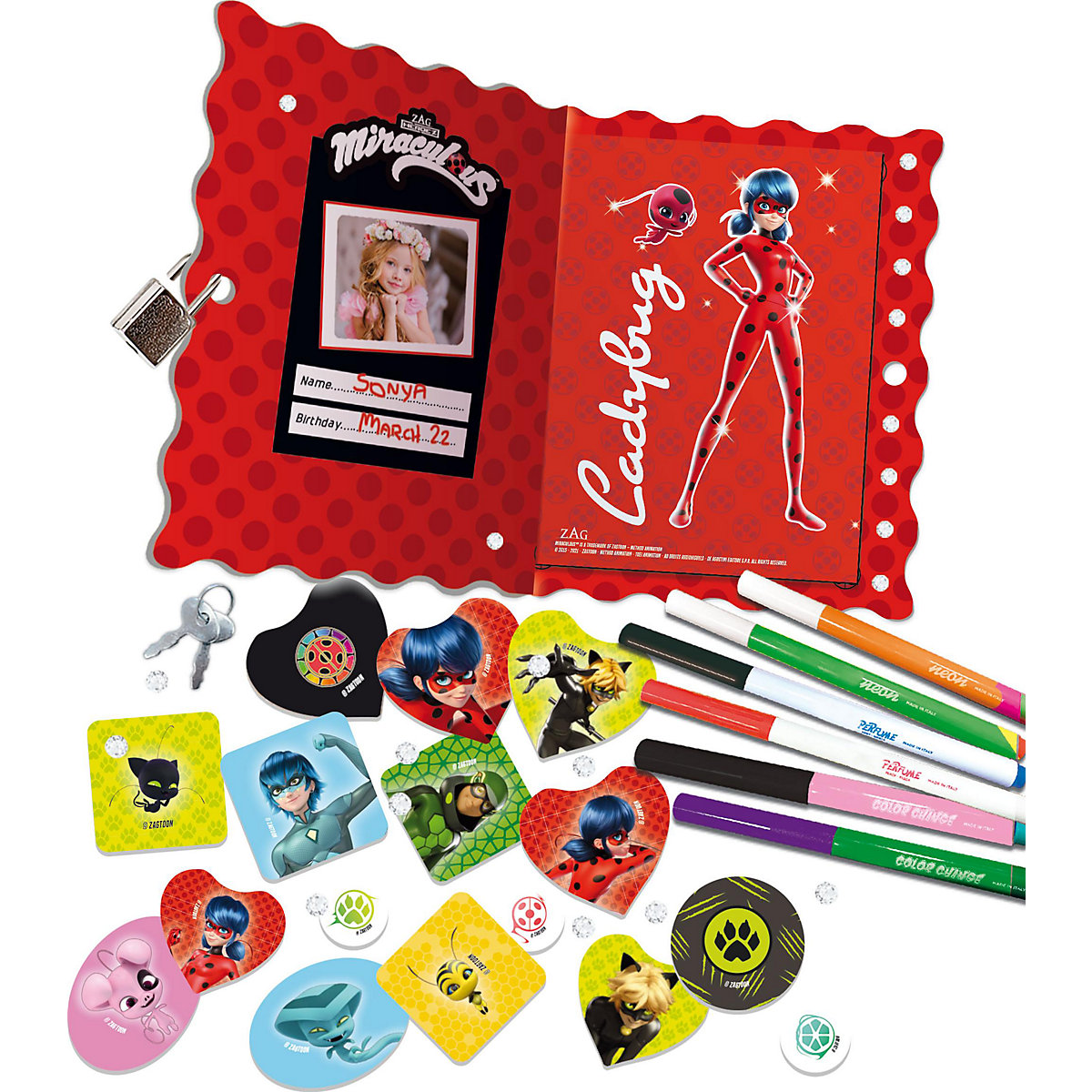Ladybug Secret Diary - Zaubermaltafel