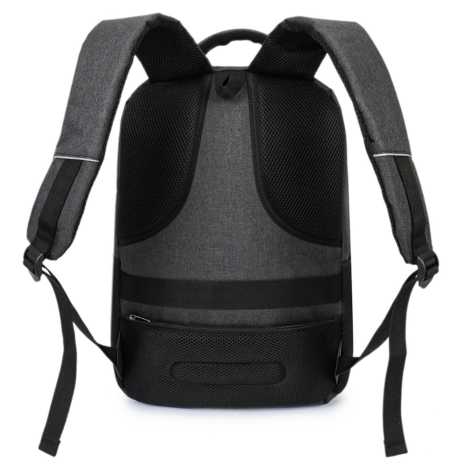 OSTWOLKE Laptoprucksack Laptop Rucksack Arbeit Reisen Wandern Schulrucksack Laptoptasche, mit Lptopfach, mit USB-Ladeanschluss