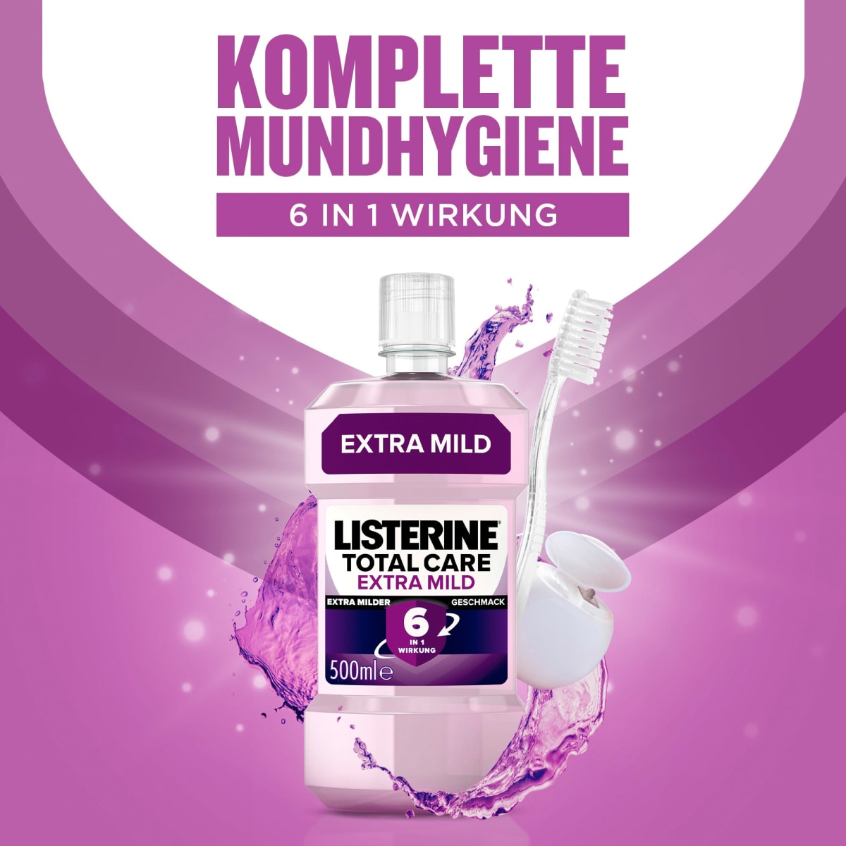 Mundspülung Total Care  Extra Mild, 500 ml