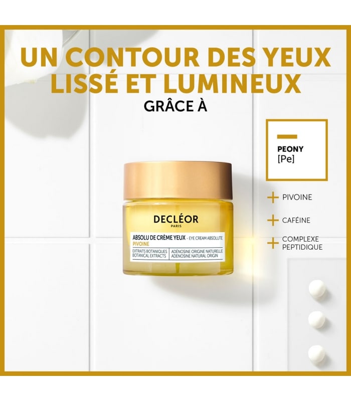 DECLÉOR-ABSOLU DE CREME YEUX PIVOINE-Crème Contour des Yeux Anti-Rides