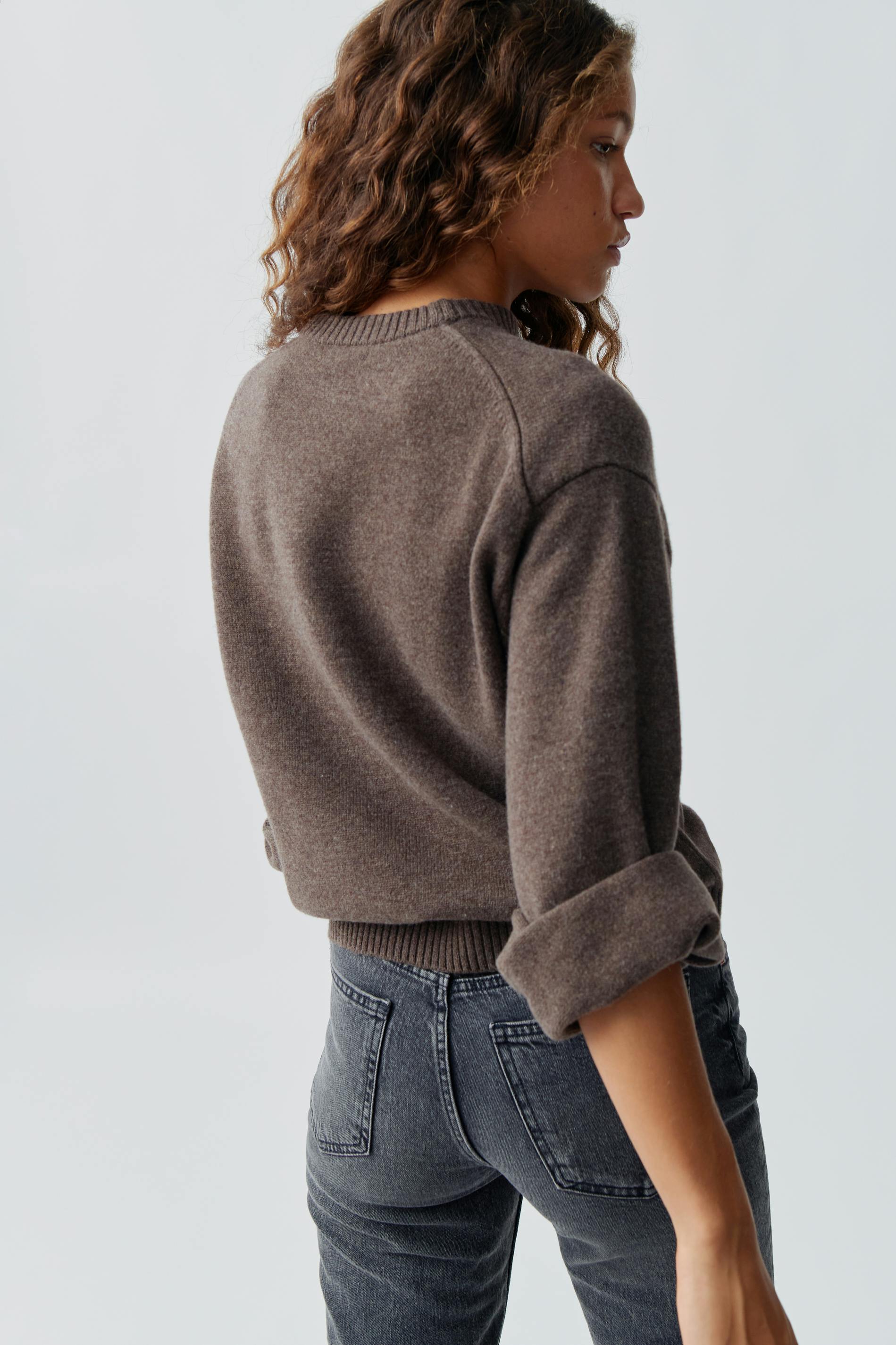 Merino wool knit sweater