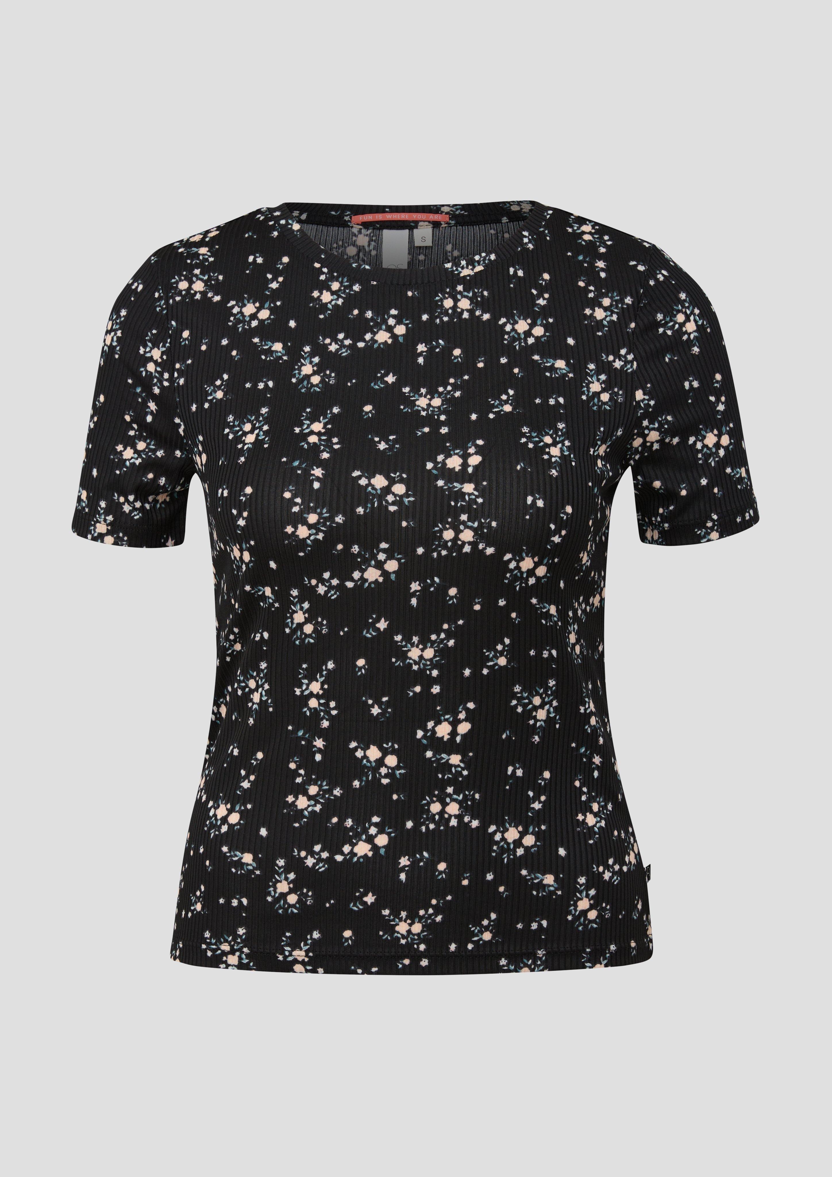 T-Shirt mit Rippstruktur  2144069-99A1