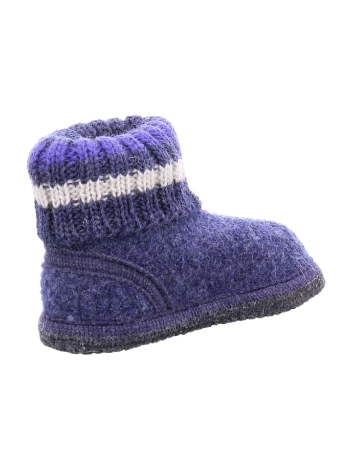 HAFLINGER Hausschuhe in Blau günstig kaufen