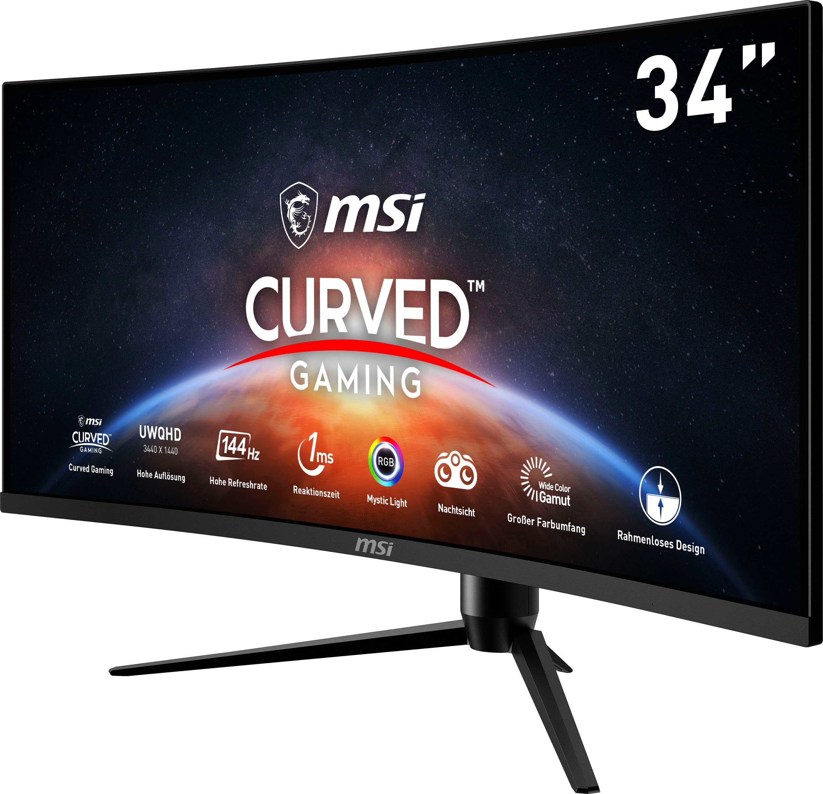 MSI Optix MAG342CQR Curved-Gaming-LED-Monitor (86 cm/34 