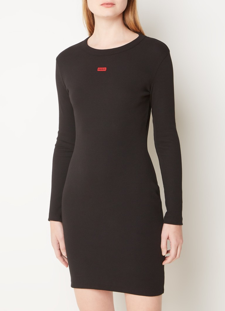 Robe courte Nemalia HUGO BOSS avec logo et stretch