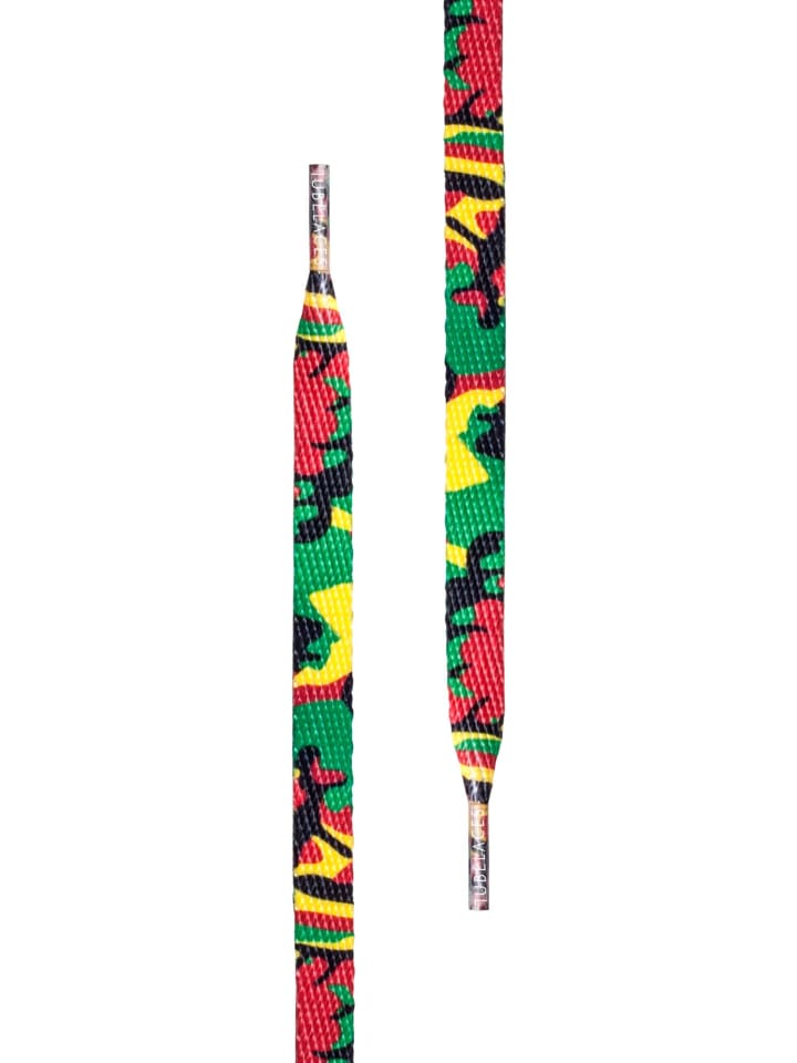 TubeLaces TubeLaces Schnürsenkel in rasta camo günstig kaufen