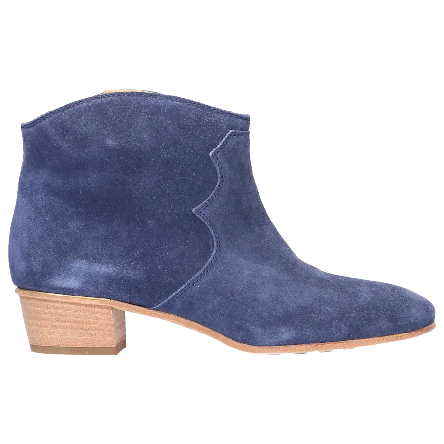 AGL Attilio Giusti Leombruni - Stiefeletten D103534 Veloursleder - blau