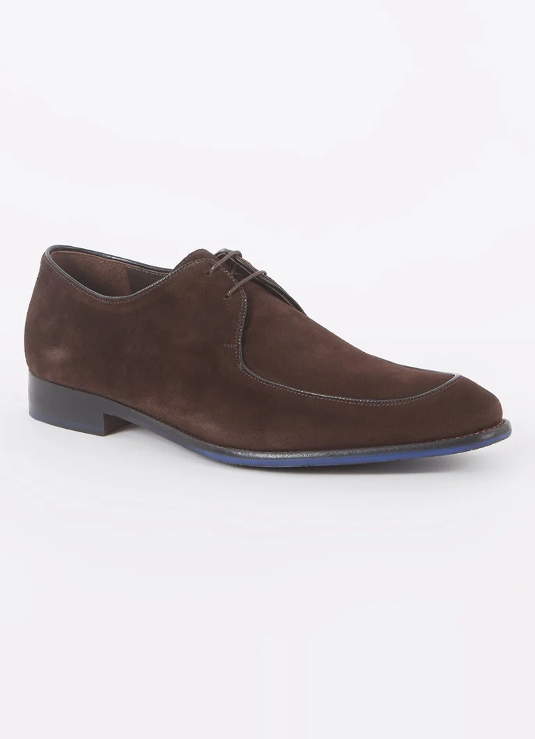 Floris van Bommel De Stapper Ghete din piele intoarsa cu siret 54.00