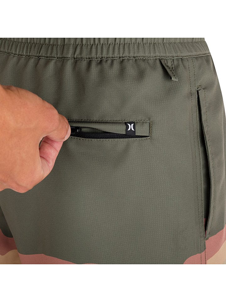 Hurley Badeshorts in Khaki/ Bunt günstig kaufen
