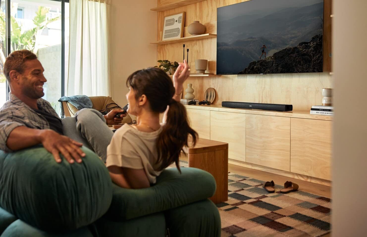 Denon DHT 2.1 TV Soundbar mit Subwoofer, Bluetooth, HMDI ARC, Dolby Atmos Stereo 2.1 Soundsystem (Bluetooth, Surround System, Heimkino, Lautsprecher, Heimkinosystem, Dolby)