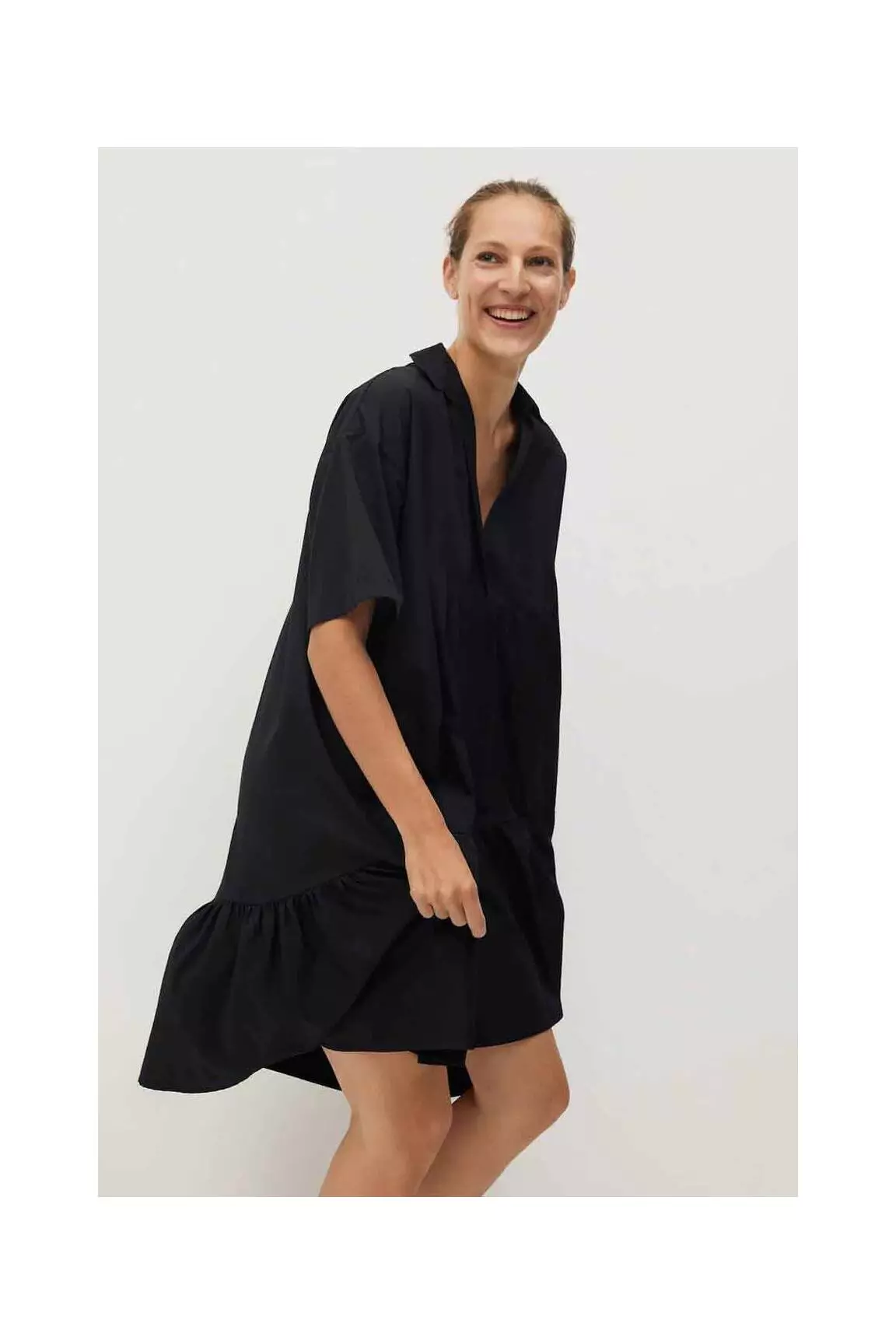 Mango Robes Mi Longues Femme couleur noir