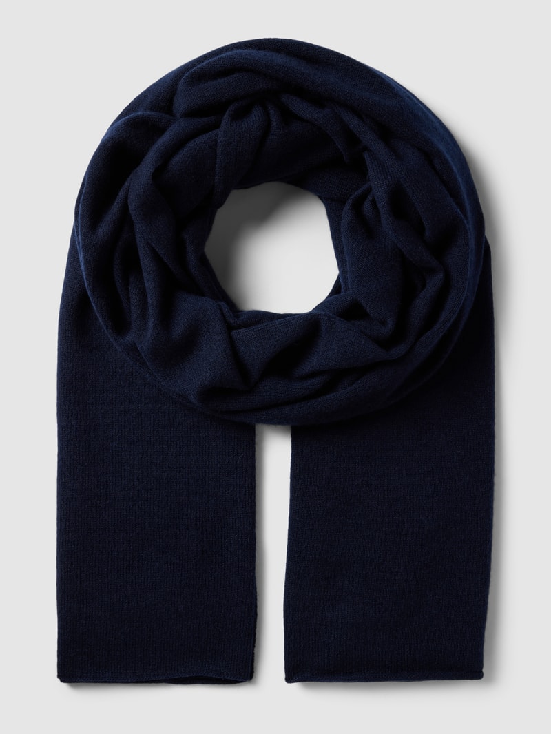 Schal mit Strukturmuster in marineblau