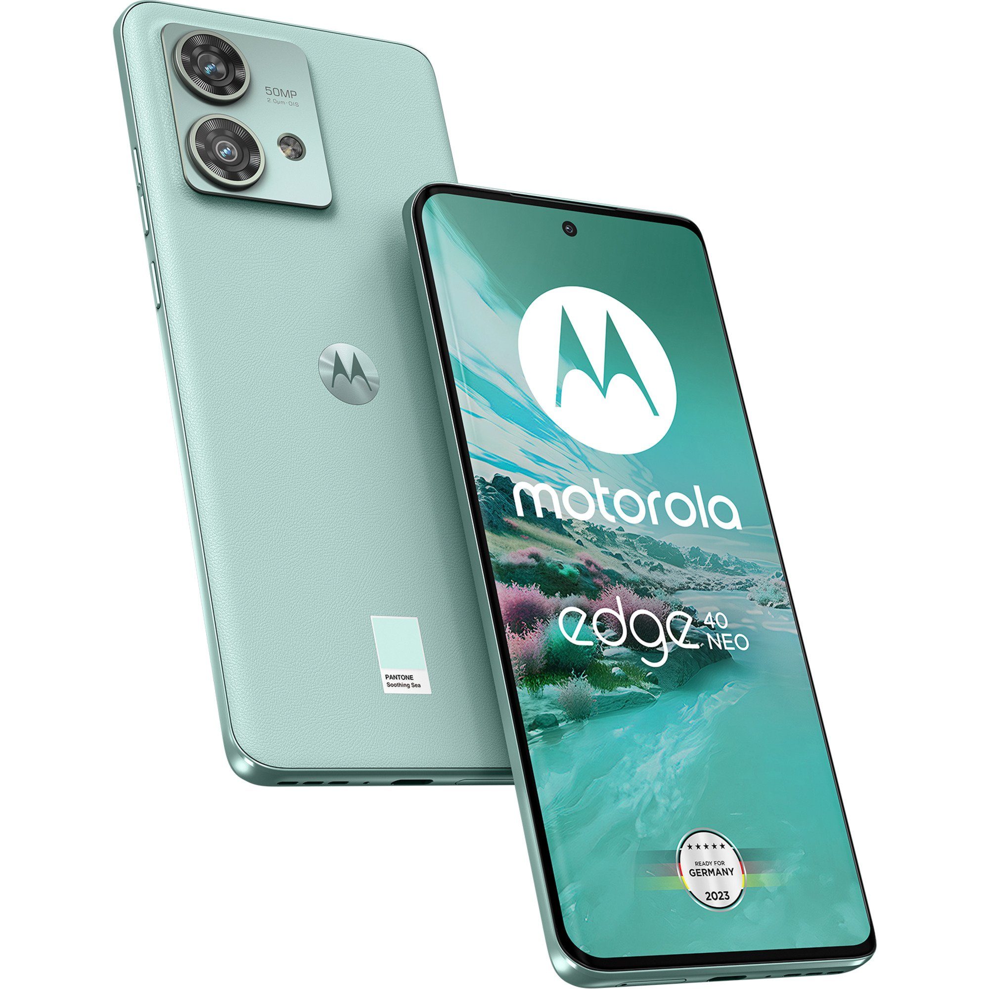 Motorola Motorola edge 40 Neo 256GB, Handy, (Caneel Bay, Smartphone (50 MP MP Kamera)