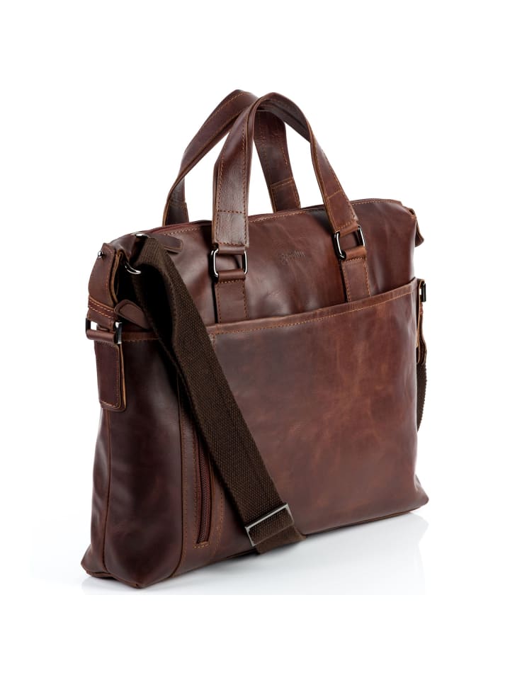 BACCINI Leder-Laptoptasche 15