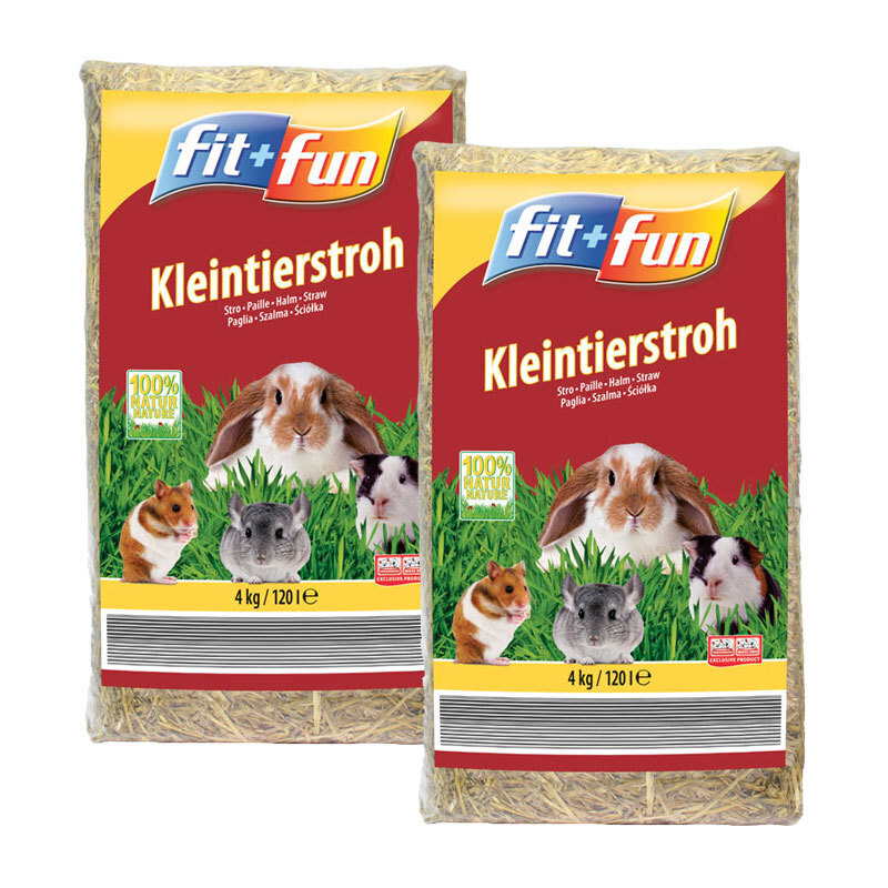 FIT+FUN Streu & Stroh FIT+FUN Kleintierstroh 2x4 kg