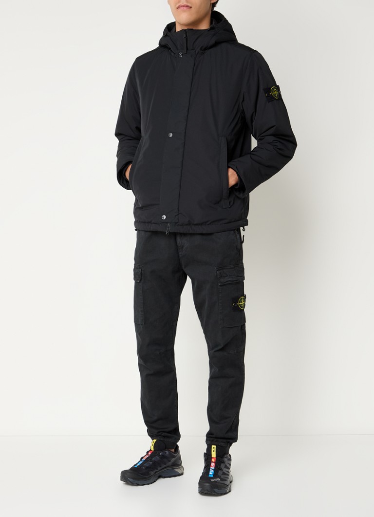 Stone Island 43426 μονωμένο μπουφάν με κουκούλα και πλαϊνές τσέπες