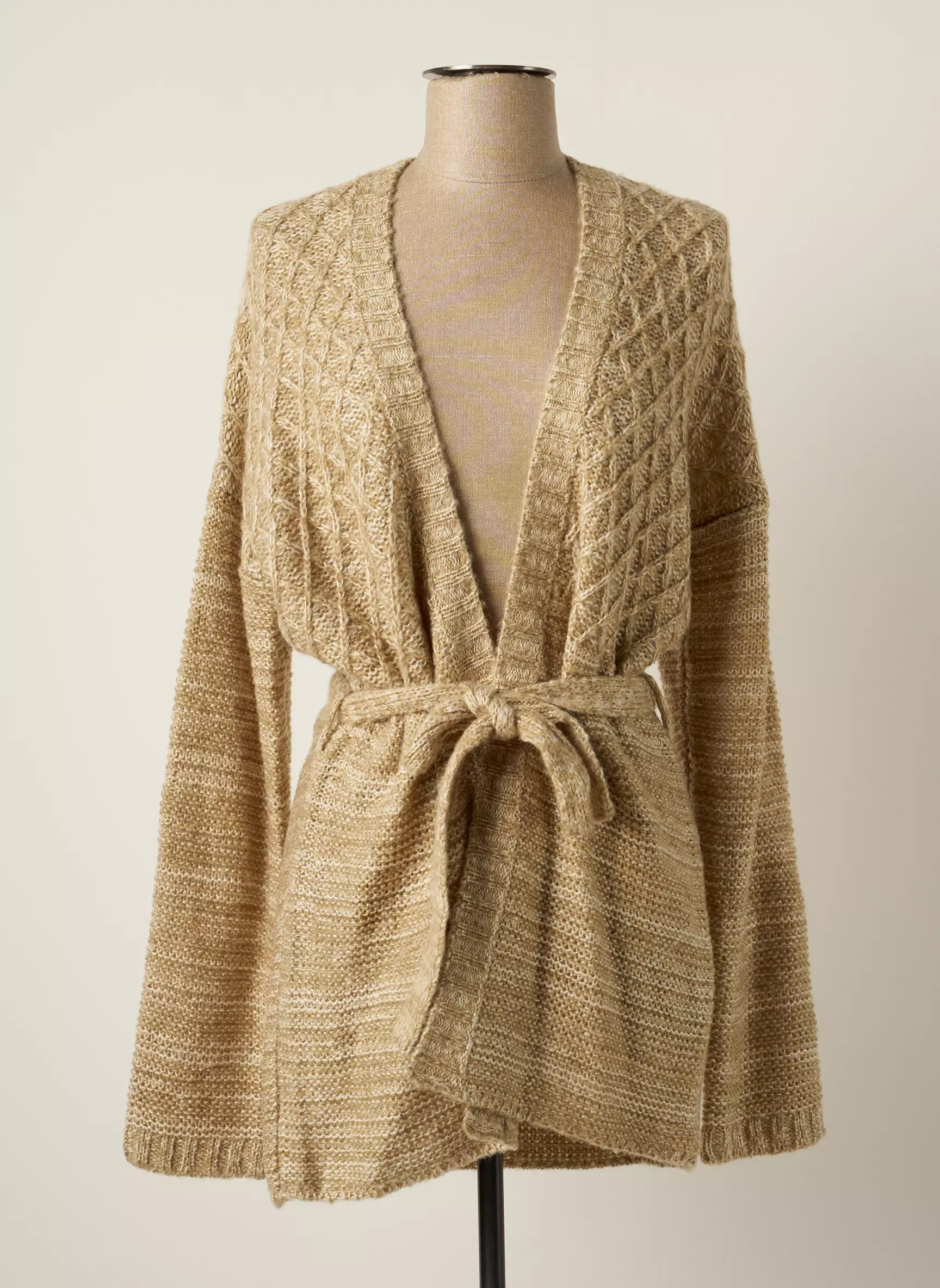 La Fiancee Du Mekong Gilet Femme couleur beige