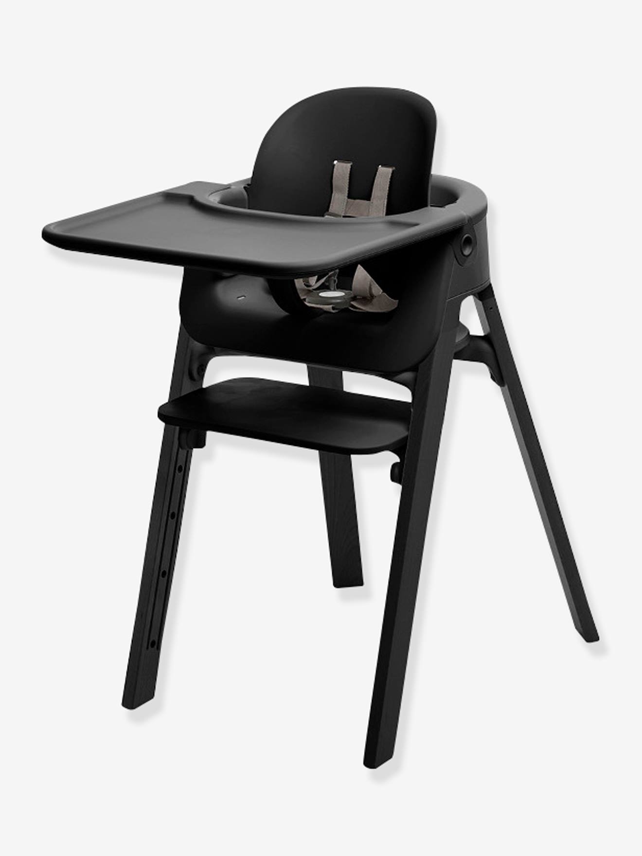 Chaise haute STOKKE Steps noir