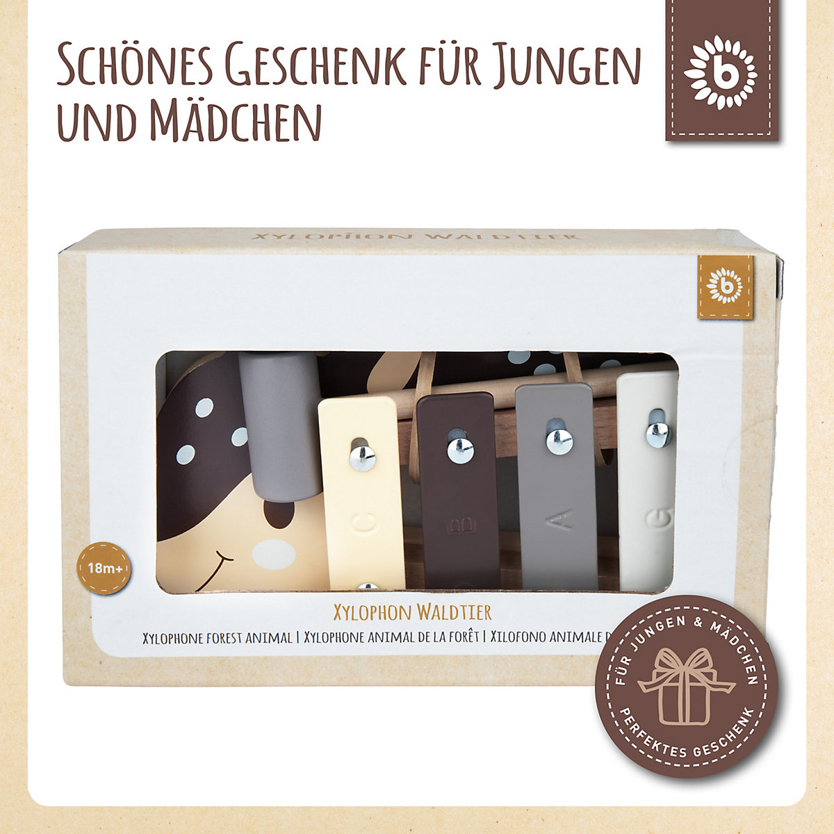Xylophon Kinder Musik Spielzeug Musikinstrument Kinder Holzspielzeug Tiere ab 1 Xylophone