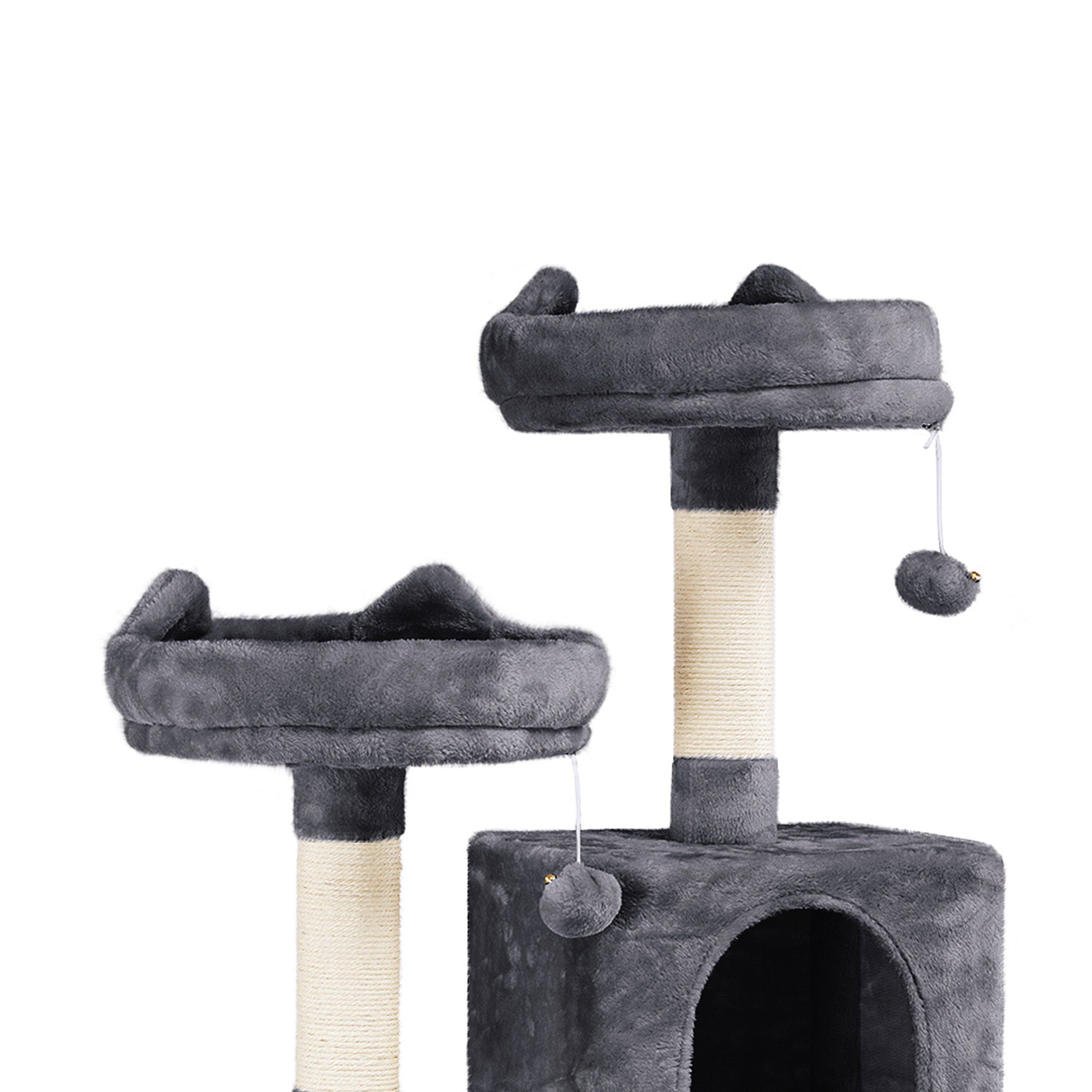 Yaheetech Kratzbaum 158/179 cm Katzenbaum, Stabiler Kletterbaum Katzenhaus
