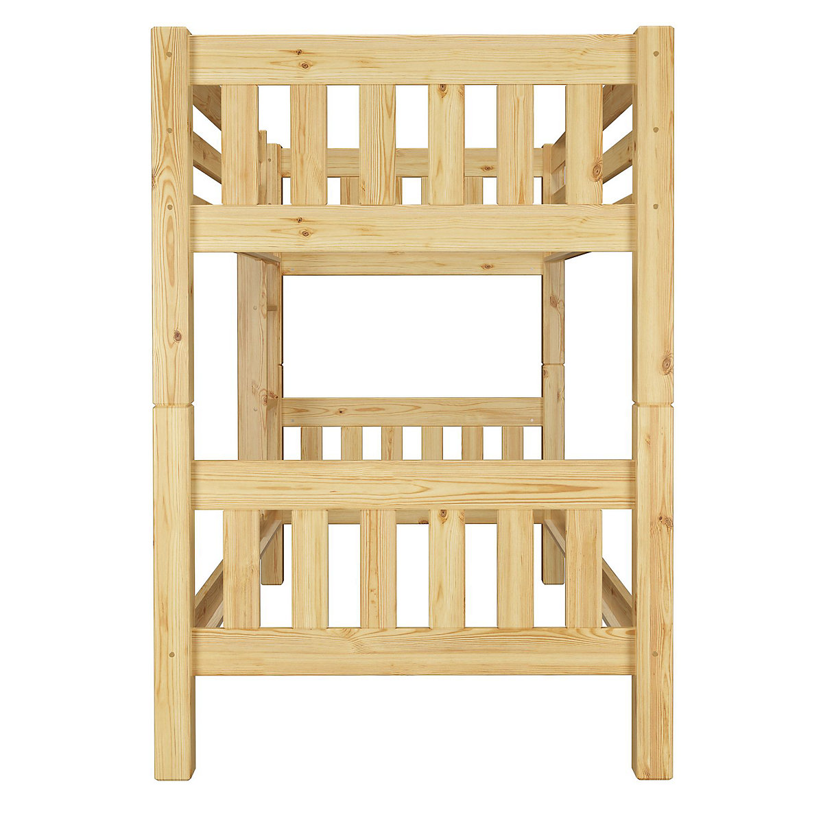Kinderetagenbett Kiefer Massivholz 90x200 mit Rost